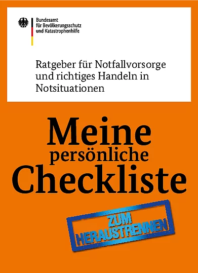 Ratgeber Notfallsorge - Meine persönliche Checkliste